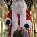 Hugo & Sterre with Santa in Berlin, Germany 