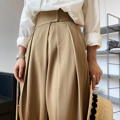 Title 4, Spring and Autumn Loose Wide Leg Mopping Pants ...