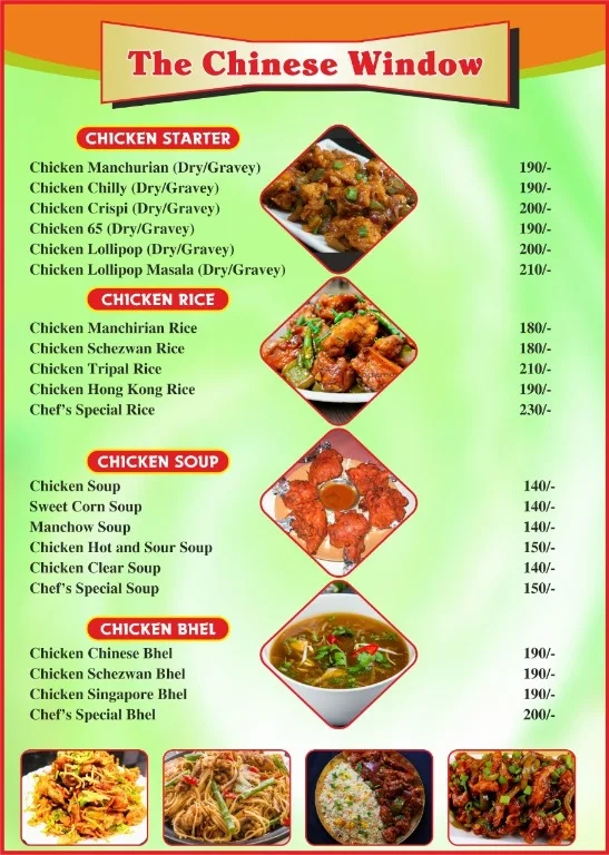 The Chinese Window menu 