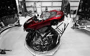 'Starman' in his red Tesla roadster ready to be launched into space.