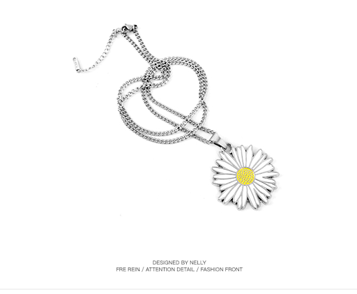 Title 2, Daisy titanium steel hip hop jumping pendant fo...