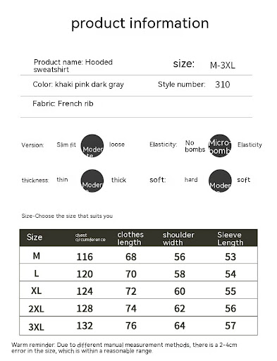 Title 1, Korean Style Trendy Loose Round Neck Hooded Cas...