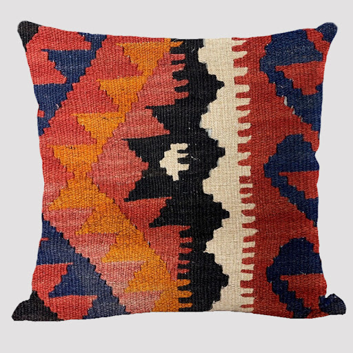 Title 8, Bohemian linen pillow with ethnic style for a c...