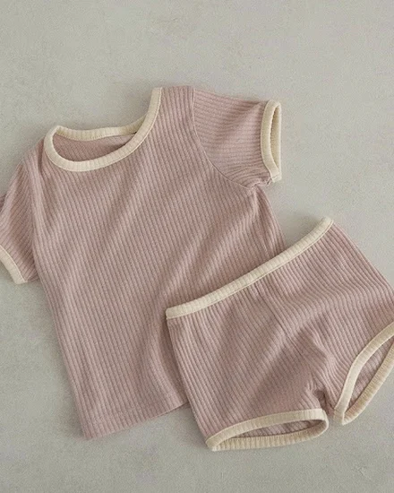 2pcs Summer New Baby Short Sleeve Clothes Set Infant Boy ... - 3