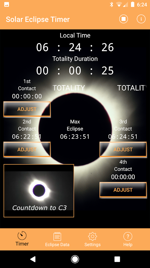   Solar Eclipse Timer- 스크린샷 