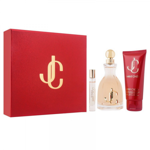 Bộ nước hoa JIMMY CHOO I WANT CHOO 100ML+Mini 7.5+ Body lotion 100ml_TGNH