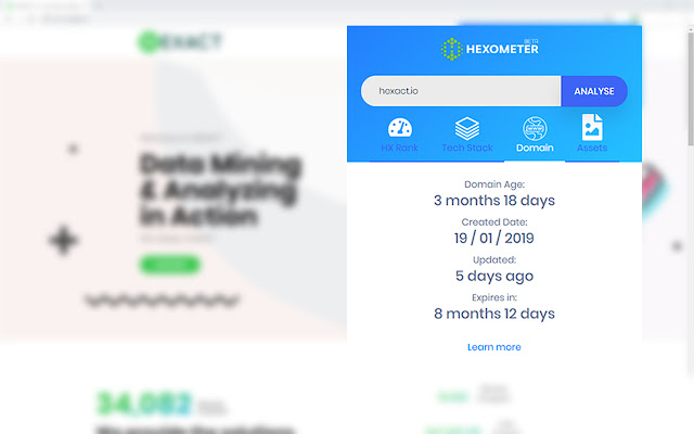 Hexometer Website Analyzer Tool