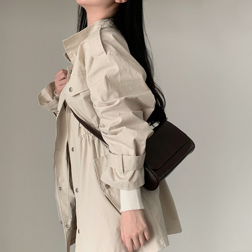 Title 33, Chic Autumn Idle Style Mid-length Loose Single-...
