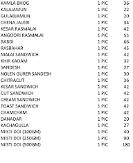 Radhakrushna Sweet And Snacks menu 6