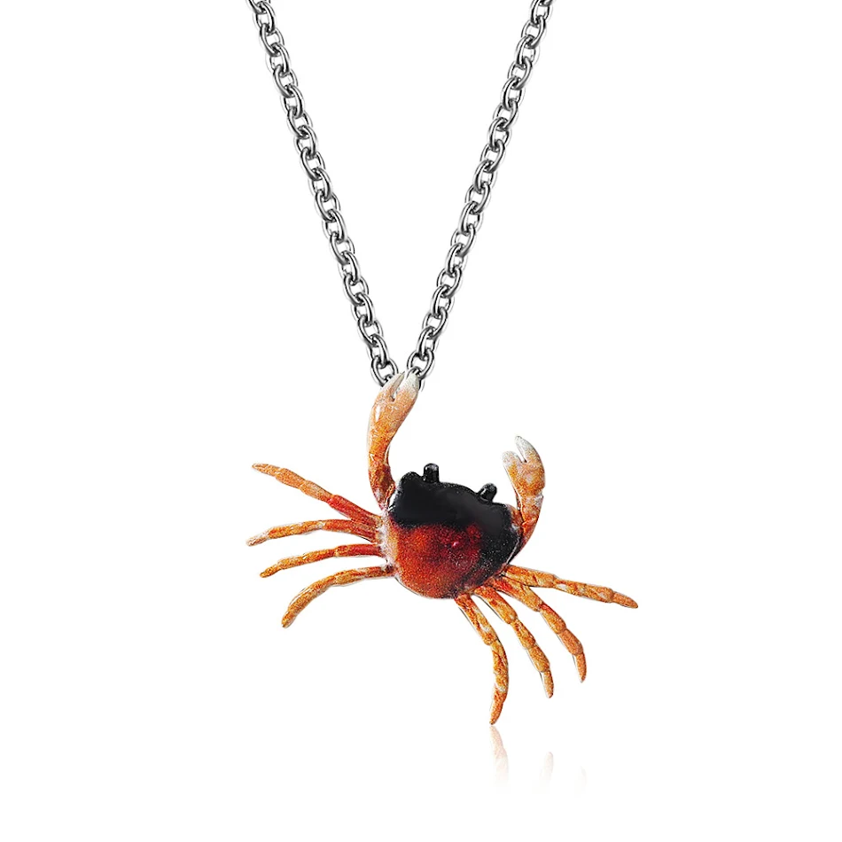 Gepersonaliseerde Krab Oorbel Ketting Set