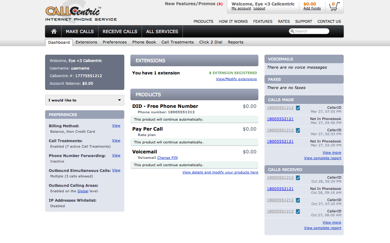 Callcentric Phonebook Call Indicator Preview image 1