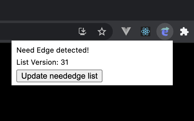 Need Edge checker chrome extension