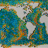 Il mondo in 11695 mattoncini Lego di 