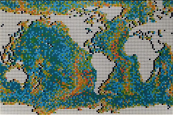 Il mondo in 11695 mattoncini Lego di Nefti-Monica