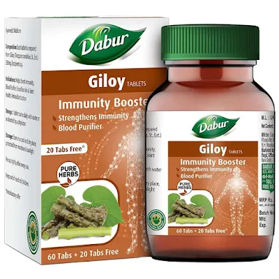 Dabur Giloy Immunity Booster Tablets - 80 pcs