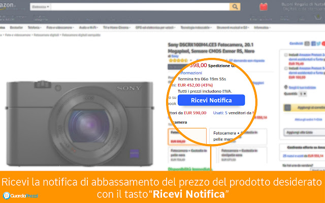 Guarda prezzi chrome extension