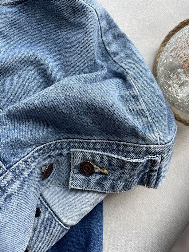 Title 14, Ladies Denim Vest Loose Sleeveless Jacket Casual