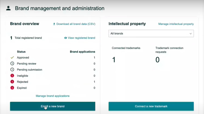 How to Correctly Register Brand on  in 5 Steps