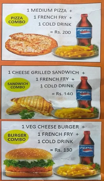Burger's Kitchen menu 