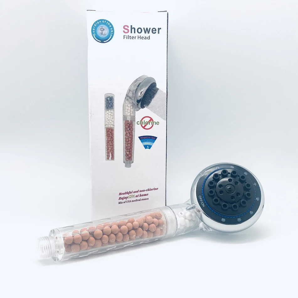 Eight Function Anion Filtering Water Stop Shower. Experience clean, filtered water and enjoy a revitalizing shower with 