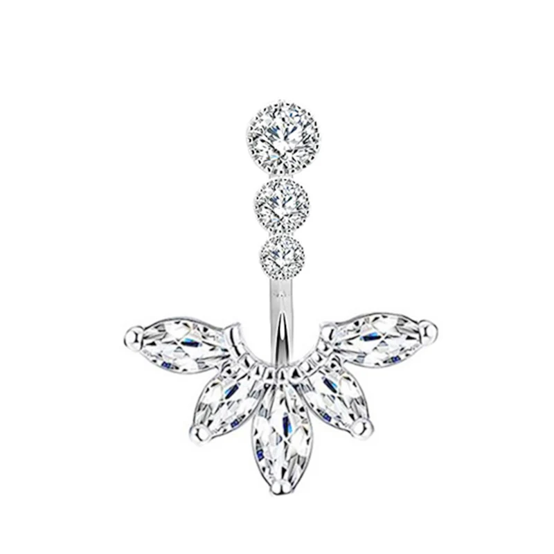 Fashion Variety Zirkon Bauchnabelring für einen funkelnden Look. Stilvoller Körperschmuck, um deine Schönheit zu unterstreichen.