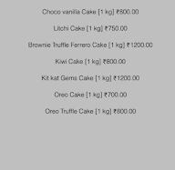 The House Of Cake Bouques menu 3