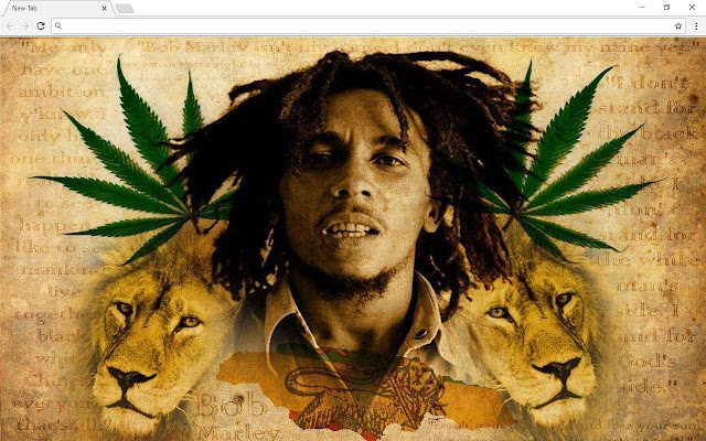 Bob Marley Background New Tab