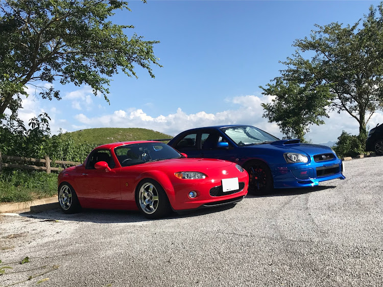ロードスターのドライブ・インプレッサ・赤い車・レッドメモリー・エムズガレージに関するカスタム事例の投稿画像1枚目