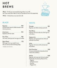 Blue Tokai Coffee Roasters menu 1