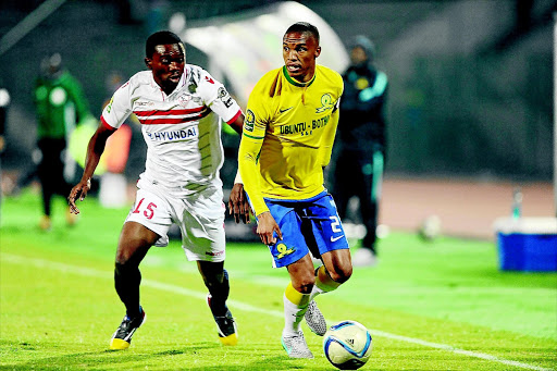 Thabo Nthethe of Sundowns will be provide stability in the defence PHOTO: Lefty Shivambu/ Gallo Images