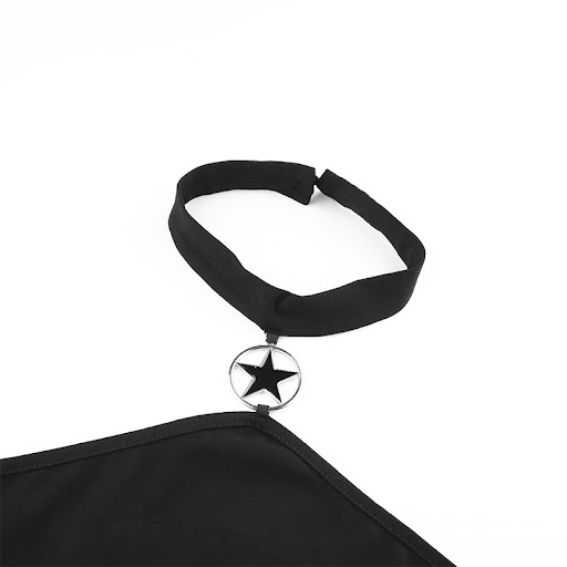 Title 13, Sling negro halter skinny, ideal para realzar t...