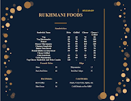 Rukhmani Foods menu 1