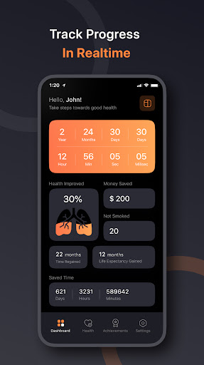 Screenshot Quit Smoking App