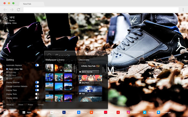 Sneakers New Tabs Popular Shoes HD Themes