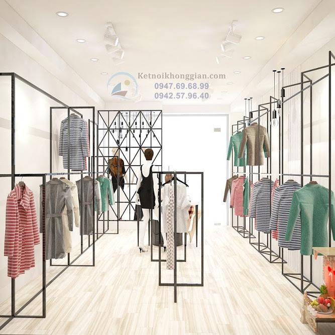 thiết kế shop thời trang công sở đẹp mắt