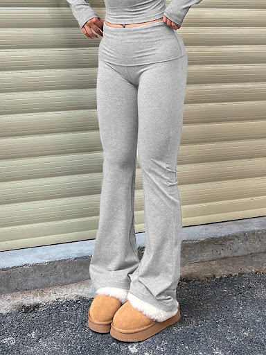 Title 4, Womens Fashion Slim Knit Bootcut Pants, stylis...