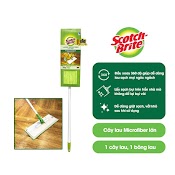 Cây Lau Nhà Microfiber Cỡ Lớn Scotch Brite 3M Đa Năng, Thấm Hút Nước Tốt