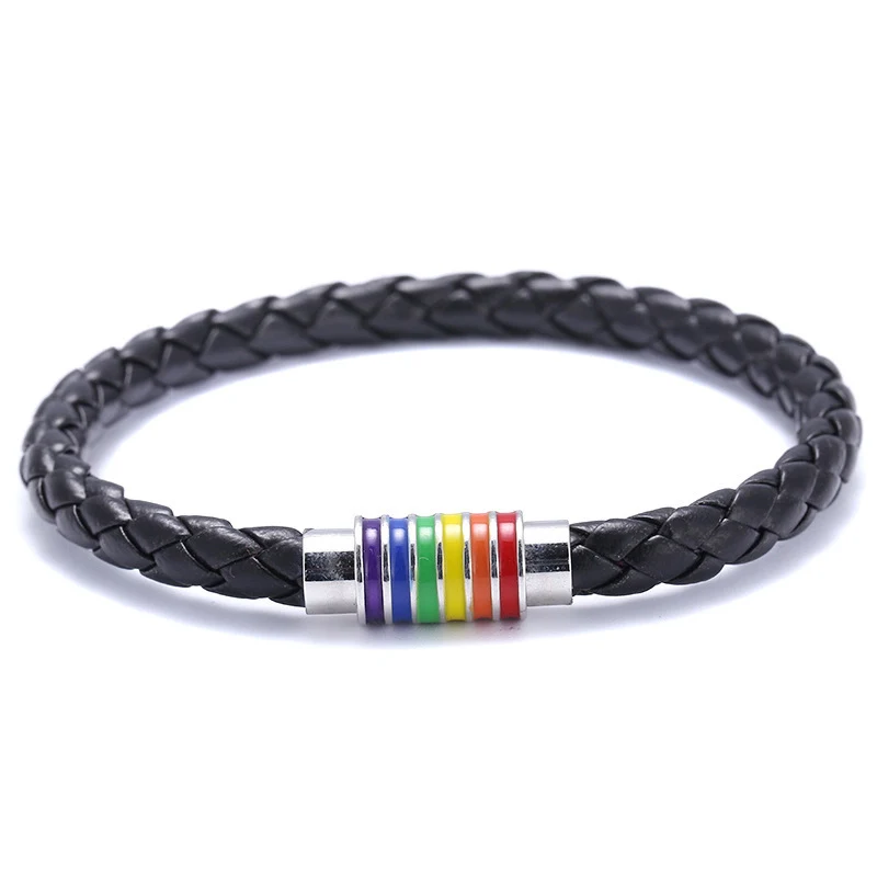 Title 2, Bracelet de cheveux à boucle magnétique arc-en-...