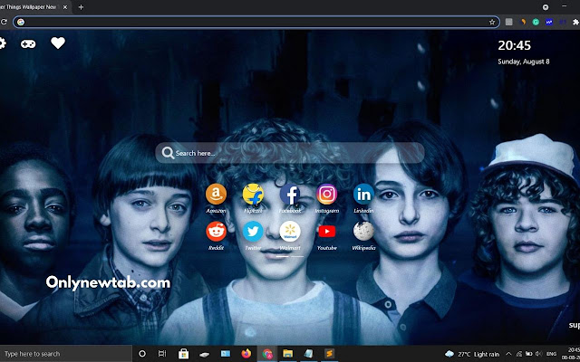 Stranger Things Wallpaper New Tab Theme