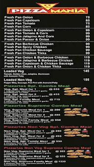 The Pizzarias menu 5