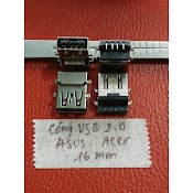 Cổng Usb 2.0 Cho Laptop Asus Acer Loại Dài 16Mm 1 Hàng 4 Chân