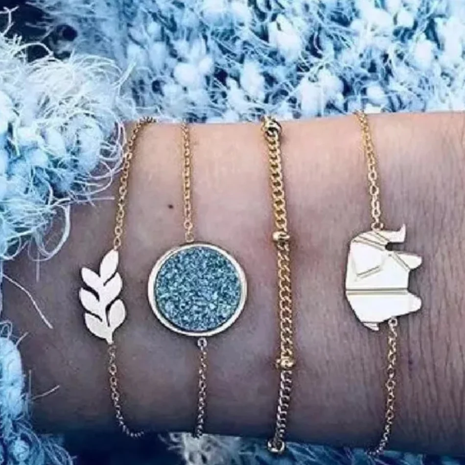 Bohemijski narukvice i bangles Podesite Vintage Bead Boho Charm narukvica za žene nakit nakit Pulseras Mujer Bijouk FE