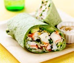 Asian Crunch Crab Classic Alaska Surimi Seafood Wrap with Spicy Soy Mayo was pinched from <a href="http://www.trans-ocean.com/alaska-mayo-wrap.html" target="_blank">www.trans-ocean.com.</a>