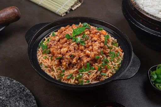 Minced Chicken Chili Fried Rice [Serves 1-2]