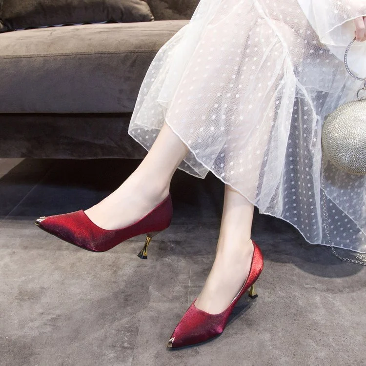 Title 9, Zapatos de tacón alto para mujer con tacón de a...