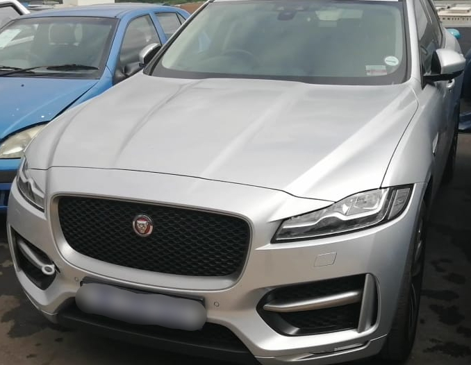 The Jaguar F-Pace SUV three Durban businessmen are accused of purchasing for senior eThekwini official Sandile Ngcobo and his wife. The vehicle was seized by members of the Hawks and assets forfeiture unit in Durban in October last year.