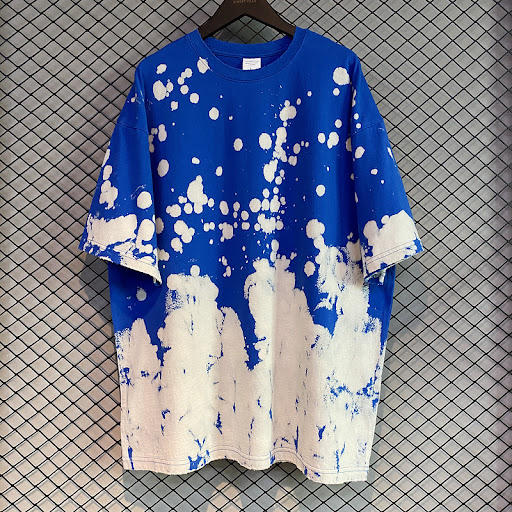 Title 8, Splattered Dyed Washed T-shirt Distressed for U...