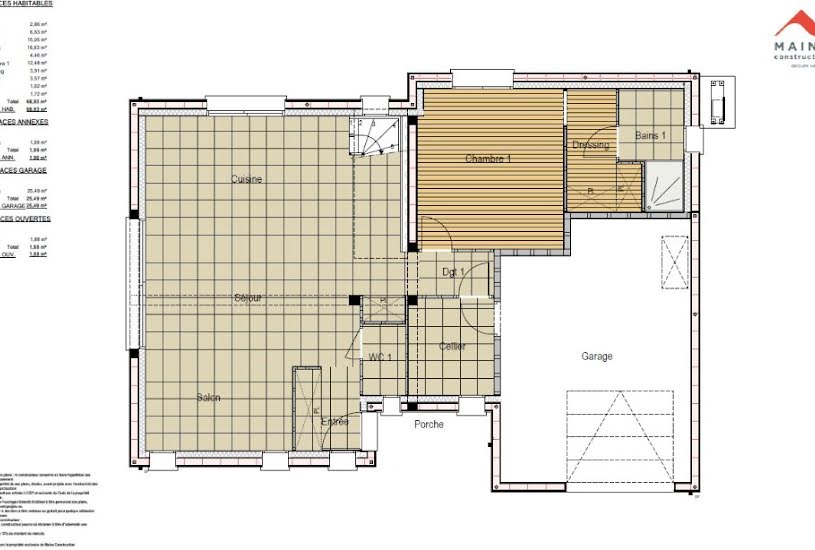  Vente Terrain + Maison - Terrain : 1 630m² - Maison : 100m² à Le Breil-sur-Mérize (72370) 