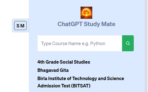 ChatGPT Study Mate