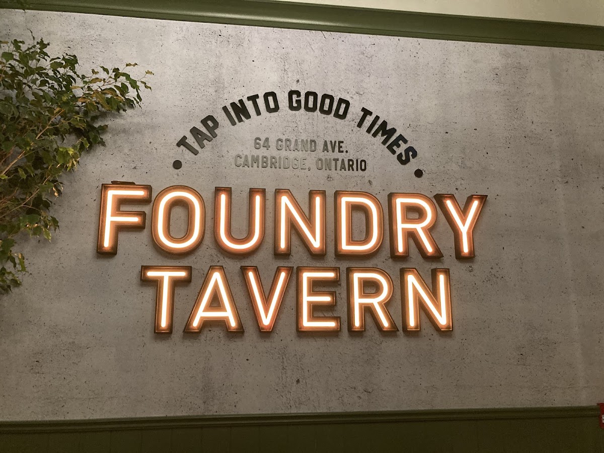 Gluten-Free at Foundry Tavern